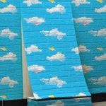 Papier peint auto adhésif brique moderne résistant humidité antistatique 200cm 70cm