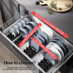 support rangement assiettes bols gris blanc moderne clips anti rustre ajustable évier cuisine
