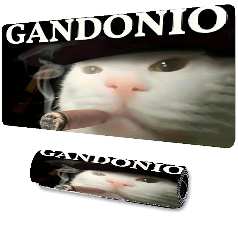 tapis souris gamer kawaii xxl chat fumeur gandonio moderne souris clavier