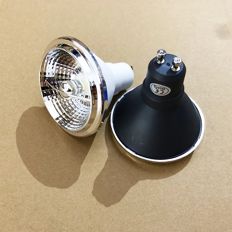 lot ampoules led ar70 ba15d projecteur haut puissance blanc noir moderne maison commerce