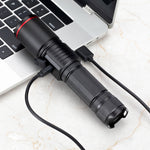 lampe torchon uv led rechargeable noire texturée moderne adhésif câble type