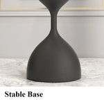 vase moderne métal gris blanc plante artificielle décoration intérieure salon balcon