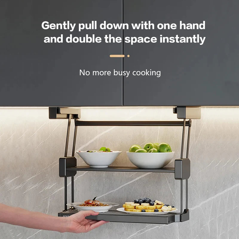 étagère pliable aluminium gris moderne clips rangement cuisine multiple utilisation 400mm 900mm blanc
