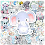 stickers éléphants cartoonaufs adhésifs multi couleurs adultes teens waterproof vinyl Pods Random