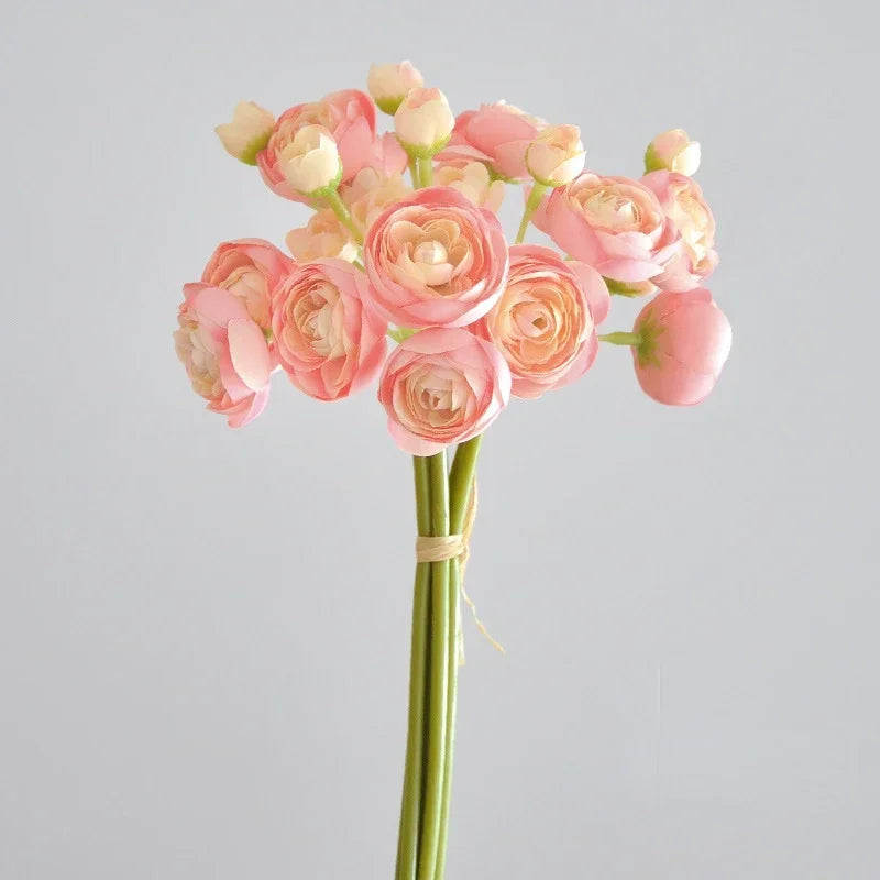 bouquet fleurs artificielles roses blanches vertes oranges intérieur moderne élégant anniversaire mariage