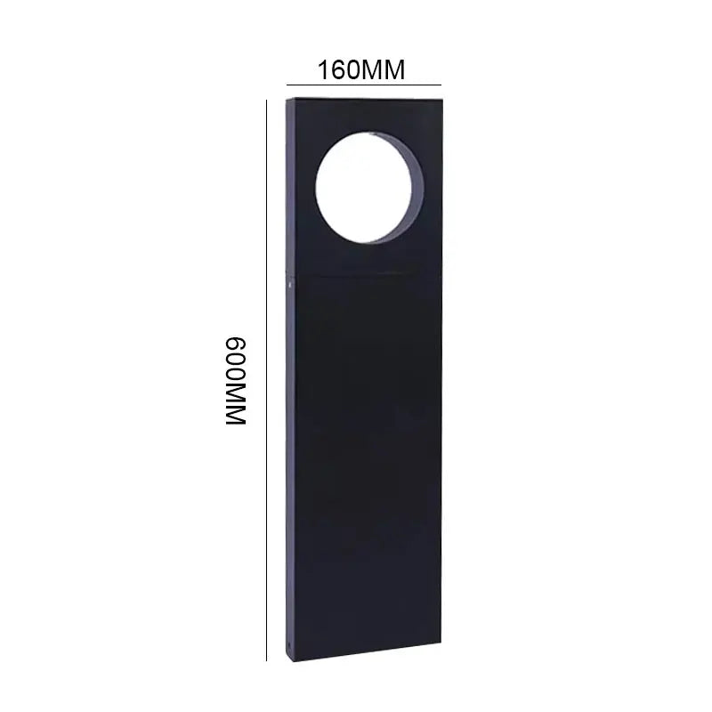 lampe solaire led noire moderne ip65 10w lumière chaude