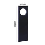 lampe solaire led noire moderne ip65 10w lumière chaude