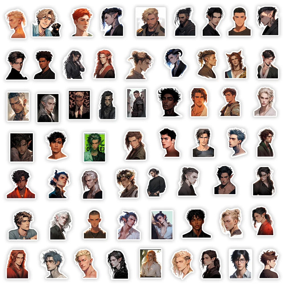 sticker manga personnages cheveux costumes adhésifs waterproof scrapbook carnet notes téléphone bagages bricolage adultes