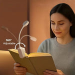 lampe lecture led portable clipser piles réglable continu blanc moderne veilleuse