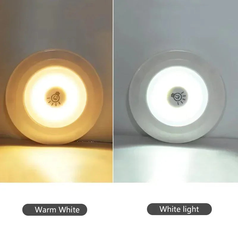 lumière led veilleuse blanc adhésive télécommande moderne batterie intangible leds