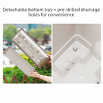 bacs fleurs modernes beige noir résine opaques drainage ventilation bacs intérieurs