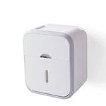 distributeur papier toilette blanc moderne adhésif 22.5cm 18cm opacite mat plastique salle bains fournitures