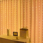 rideau lumineux led multicolore blanc points modernes télécommande usb noël chambre vacances