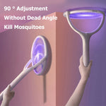 piège moustiques rechargeable led rotatif moderne usb adjustable Blanc Violet