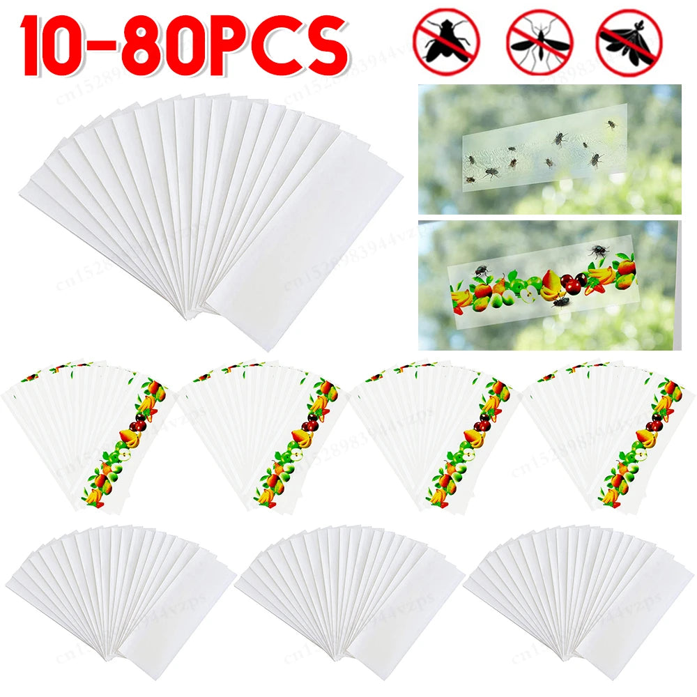 pièges mouches adhésifs fruits blanc guide utilisation pièces insectes fenêtres maison jardin simples