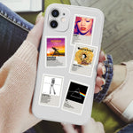 autocollants musique artiste moderne multicolore adhésif opaque vinyle pvc jouets décoration bagages bouteilles