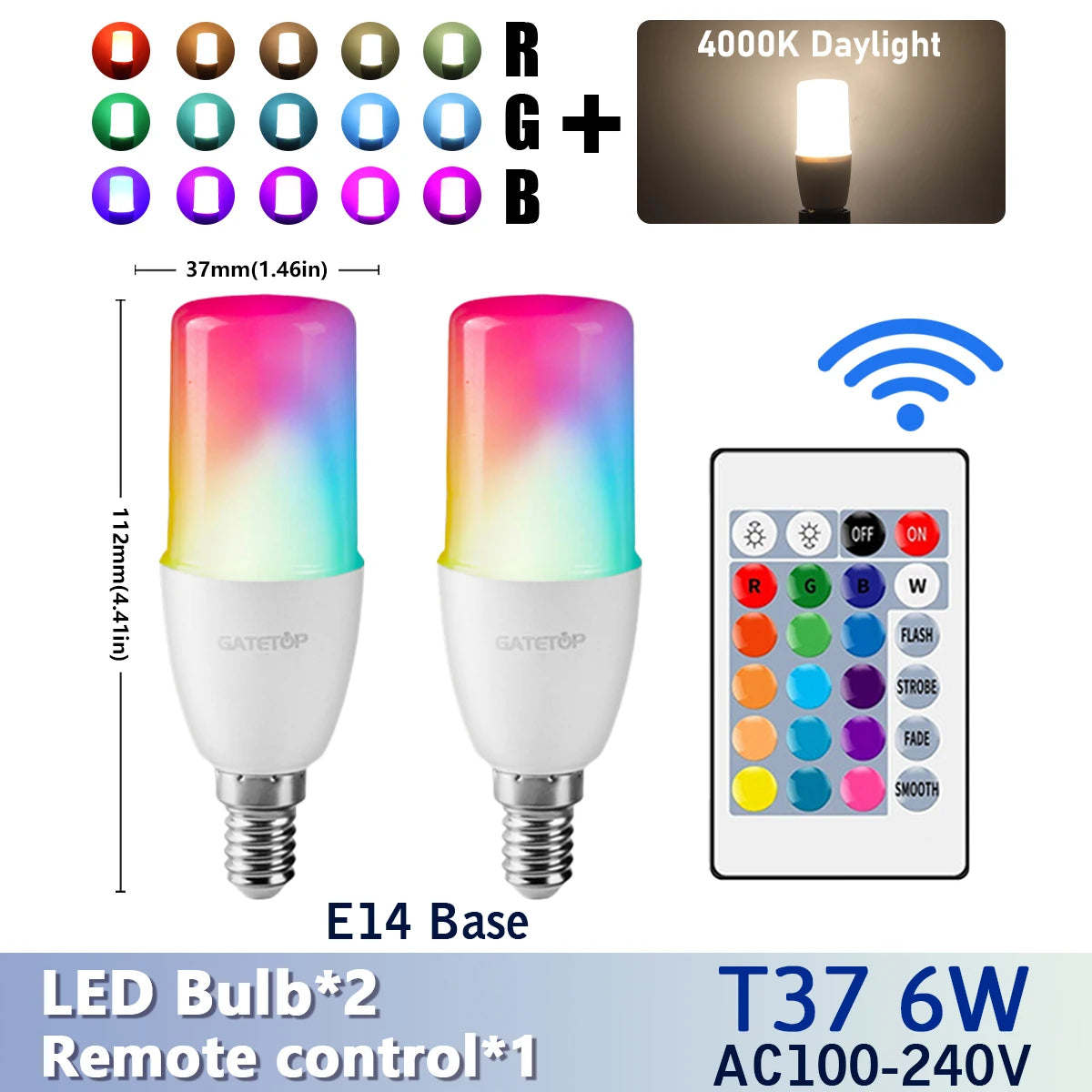ampoule led rgb multicolore télécommande effet dynamique moderne lumiere variable 16 couleurs