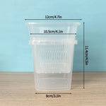 Pot plante moderne auto arrosant transparent controle racines drainage ornemental fleuri