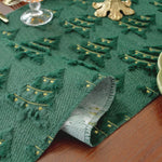 changement chemin table noël arbres relief étoiles dorées vert festif opacité