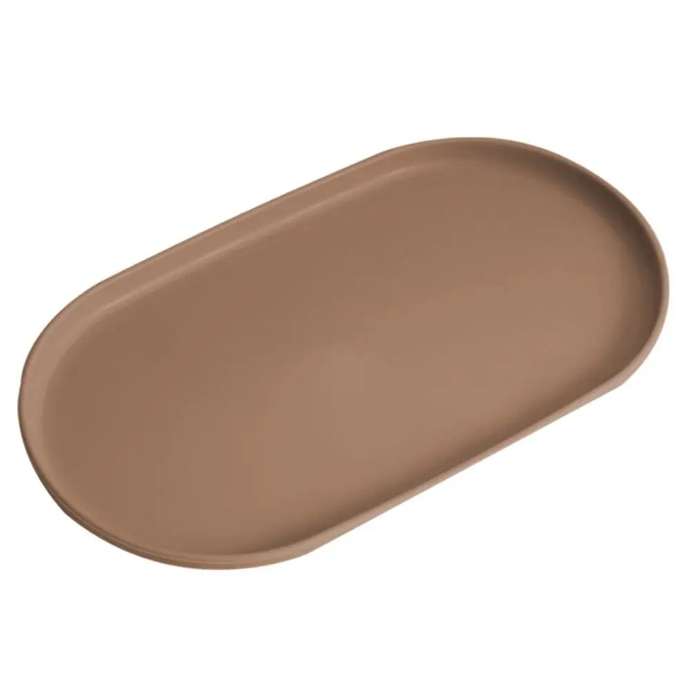 assiettes ovales silicone blanc beige moderne minimaliste empilables multifonctionnelles nhà bếp