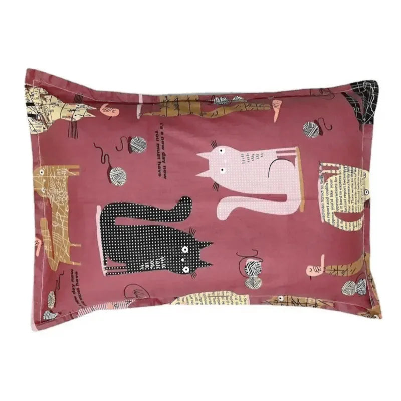 taies d'oreiller bébé 100% coton dessin animé étoiles feuilles moderne gris blanc jaune rose