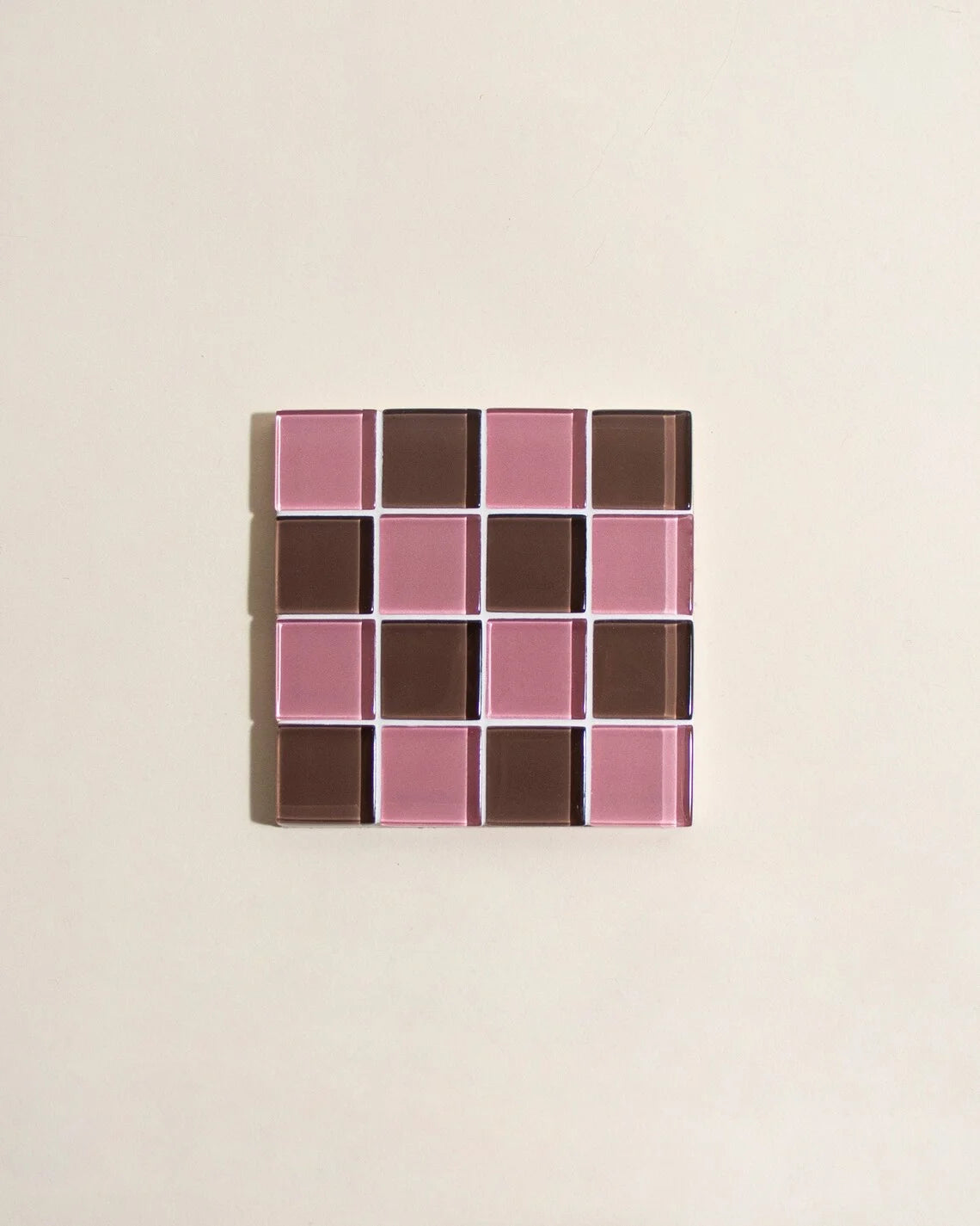 coasters verre mosaïque couleurs vives moderne maison decoration jouets adultes cocktail