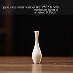 vase table céramique blanc minimaliste simple decoration maison arrangement fleurs thé cérémonie