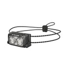 lampe frontale rechargeable led noir bandeau ajustable pleine nuit activité outdoor