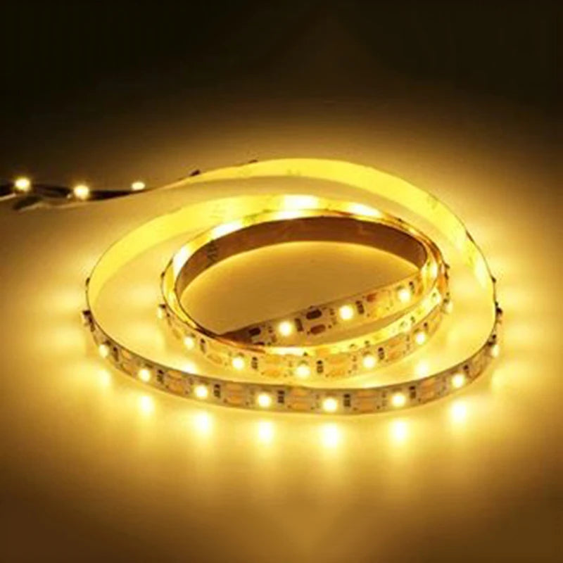 ruban led flexible blanc jaune bleu adhésif batterie 3000k moderne éclairage salon chambre 60leds