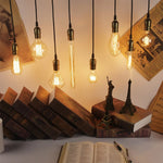 ampoules filament transparentes vintage spirales dorées 180deg 249lumen 30000h e27