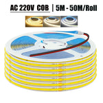 ruban led flexible 240 leds 220v ip20 3000k 4000k 6000k adhésif moderne