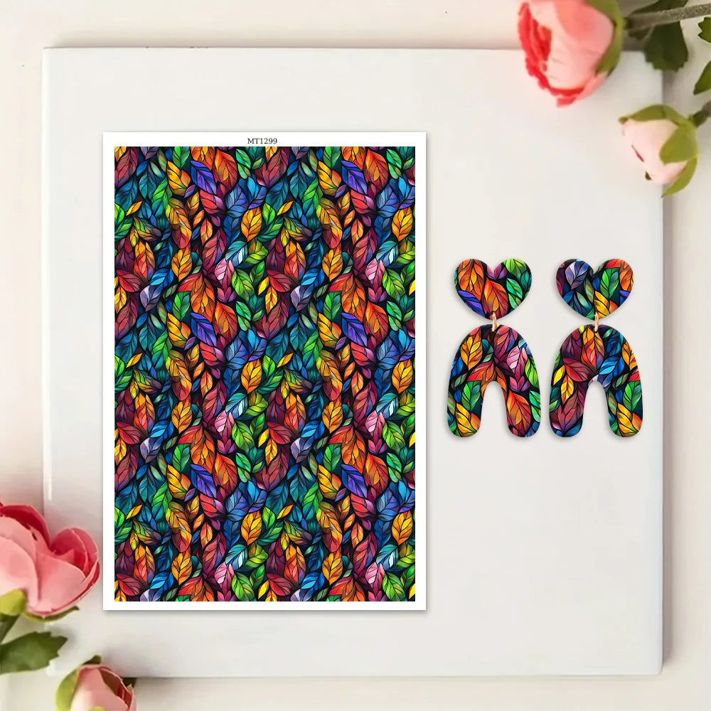 boucles d'oreilles modernes motifs géométriques floraux multicolores anneaux puce emballage fashion jewelry