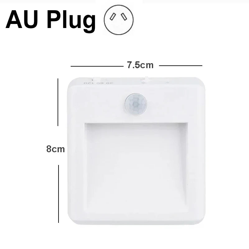 lampe nuit sensorielle mouvement blanc moderne adhésif auto on led économieénergie chambreescalier