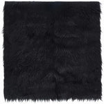 tapis noir fourrure peluche épais moderne doux bricolage couture tissu polyester antimicrobien contrôle odeurs