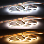 ruban led flexible rayures horizontales blanc jaune bleu moderne adhésif 608 led/m 24v 6500k