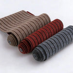 tapis adhésif auto collant rayé intérieur gris marron rouge moderne polypropylène polyester
