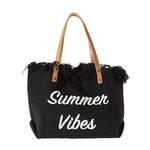 sac plage toile réutilisable pliable boho chic poignées cuir multiple usage femmes pique nique