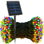 guirlande lumineuse solaire extérieure modes bleu multicolore moderne jardin mariage