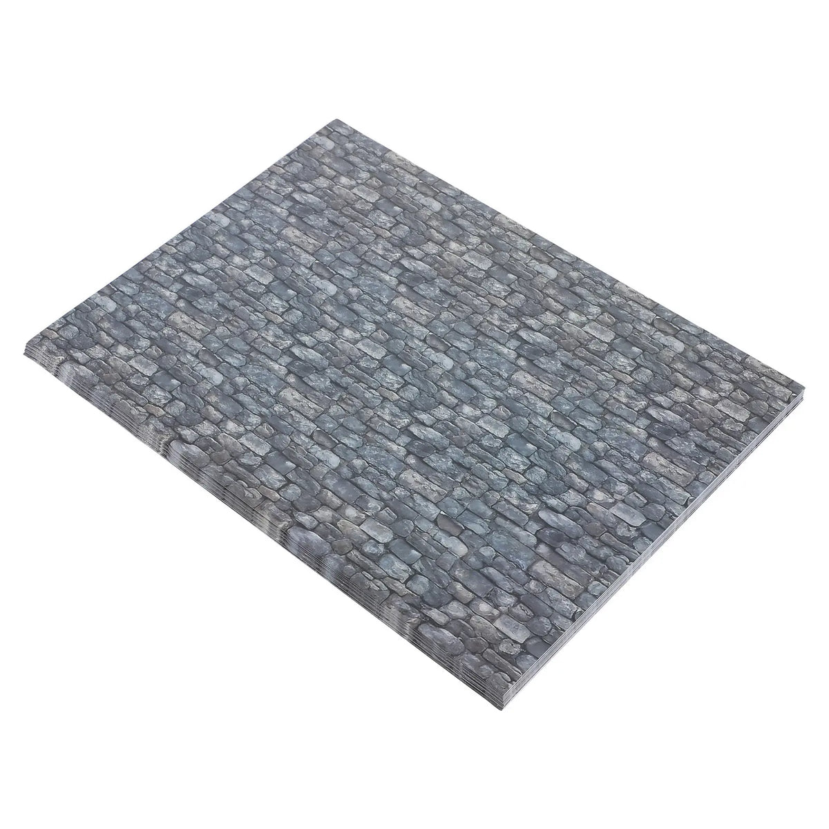 papier peint adhésif pierre texture classique gris noir décoration intérieure miniature mur sol autoadhésif