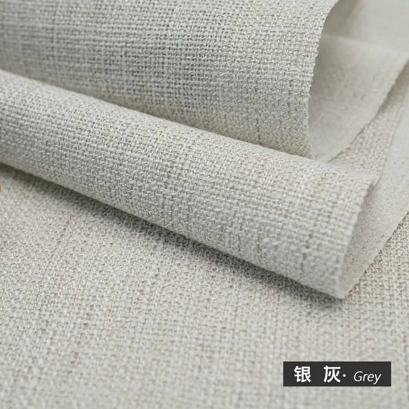 tissu maison coton lin résistant gris rose bleu texture moderne 100x150cm 350g/m