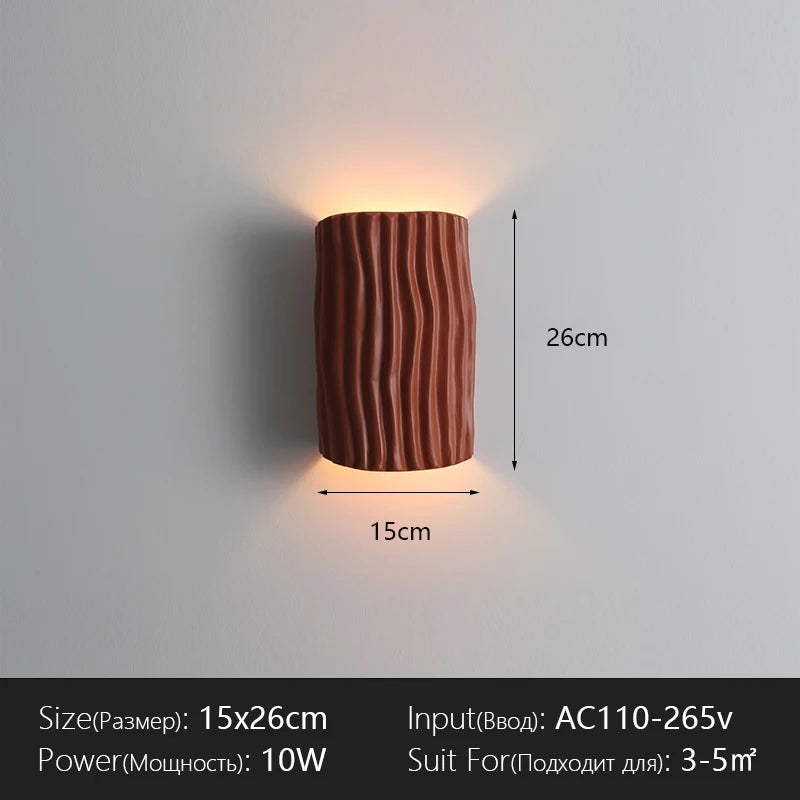 applique murale moderne led deux sources lumineuses jaune verte rouge minimaliste chambre cuisine salon