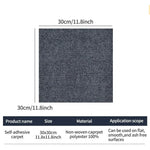 tapis auto adhésifs polyester modernes bleu marine gris beige marron noir tissage texture opacité