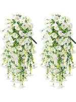 guirlande fleurs artificielles violettes roses jaunes oranges rouges feuilles vertes modernes decoration intérieure mariage