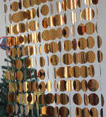 rideau pvc fleur argent violet or moderne décoration intérieur maison