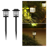 lampes solaires extérieures noires carreaux blancs moderne ip65 led jardin camping