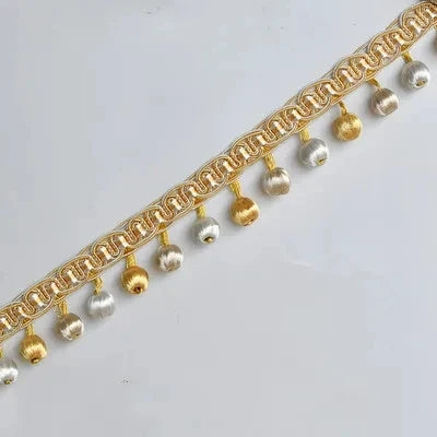ruban décoratif or argent élégant pendantes motif géométrique classique adhésif vert blanc