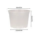 Pots semis transparents drainage plantes fleurs jardin pratique large