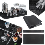 tapis barre silicone néoprène moderne perforé noir durable résistant chaleur comptoir maison