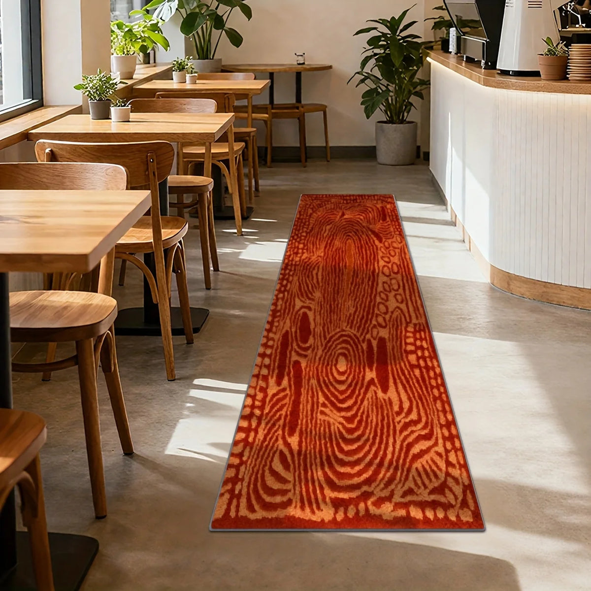 tapis moderne abstrait gris marron duveteux antidérapant polyester polypropylène extérieur prière chambre commercialisation