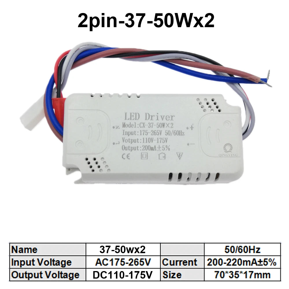 pilote led 24v 200ma 220ma 2pin 3pin 25w 40w 37w 60w 8w éclairage moderne